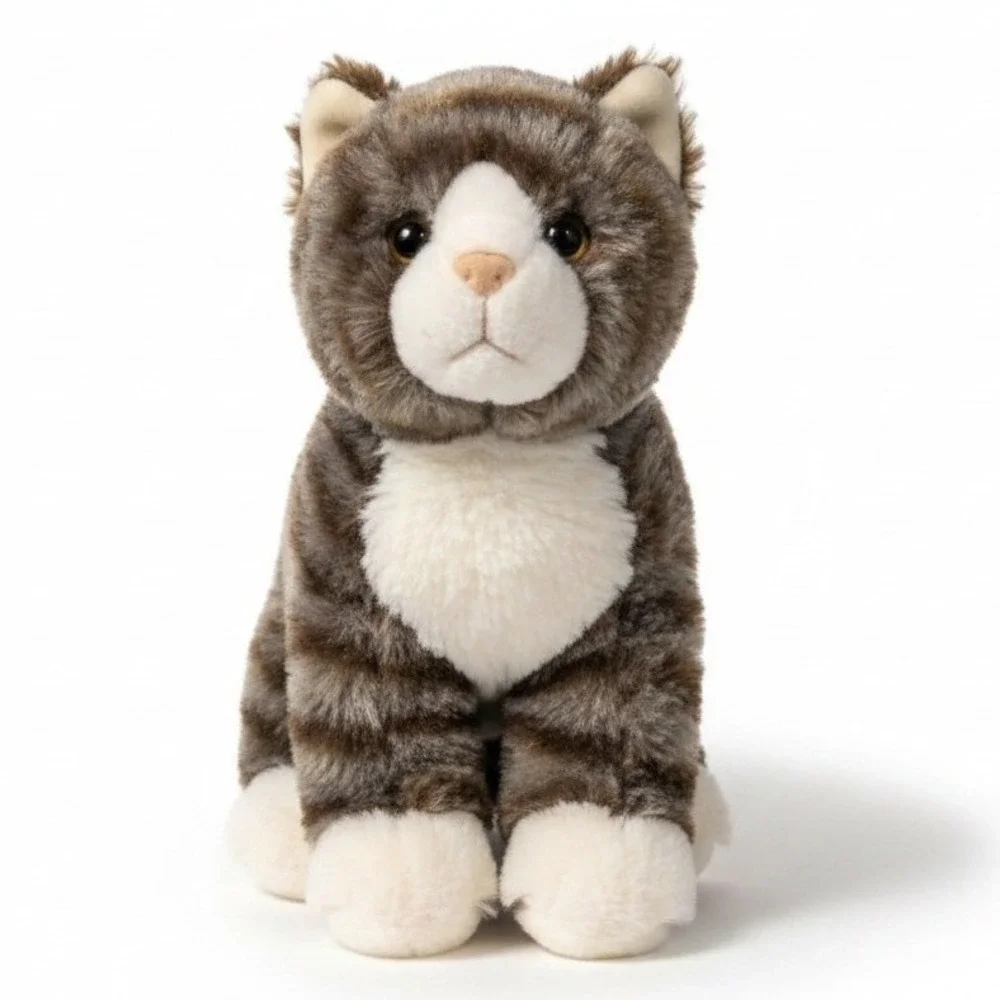 Douglas Gray Tabby Cat Plush Stuffed Animal Kitten Striped 8" Kitty Toy - Picture 1 of 7